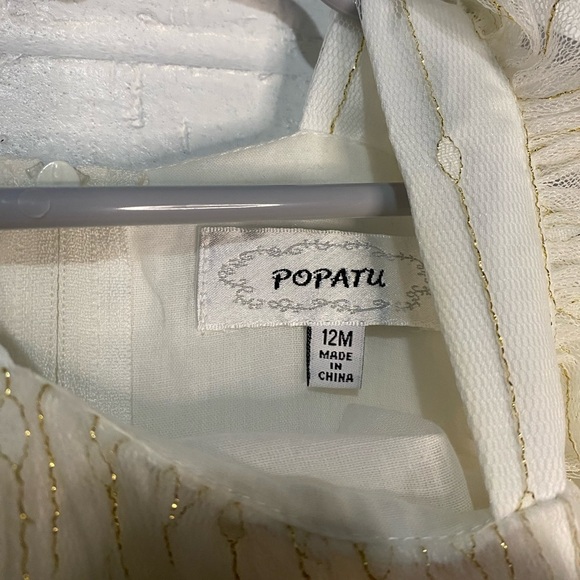 Popatu Baby Flutter Sleeve Tulle Party Dress - Picture 6 of 6